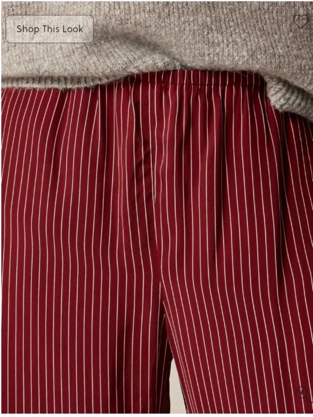 J.Crew Cosmo pant in stripe Inky Burgundy